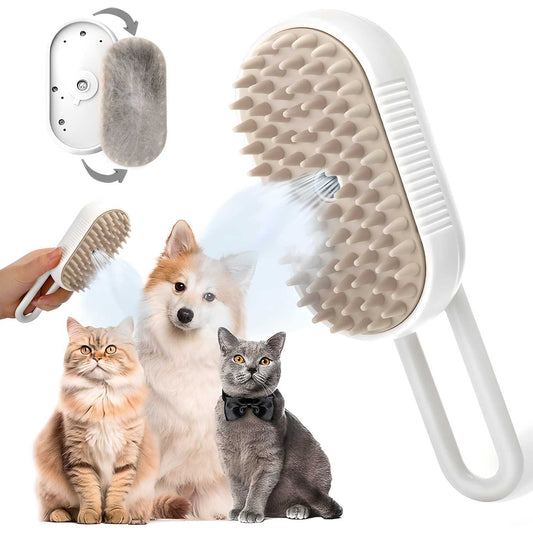 Steam Grooming Brush for Dogs & Cats